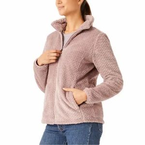 Free2B Braided Butter Pile Jacket in Thistle
